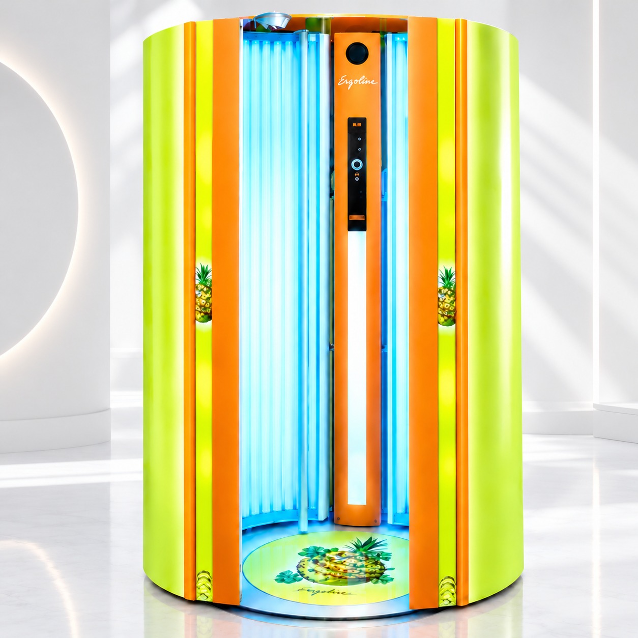 Stojąca tuba wibrująca Soltron w salonie PIK Solarium