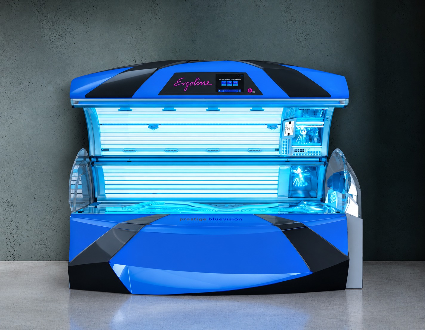 Łóżko opalające Ergoline Prestige BlueVision z niebieskim światłem