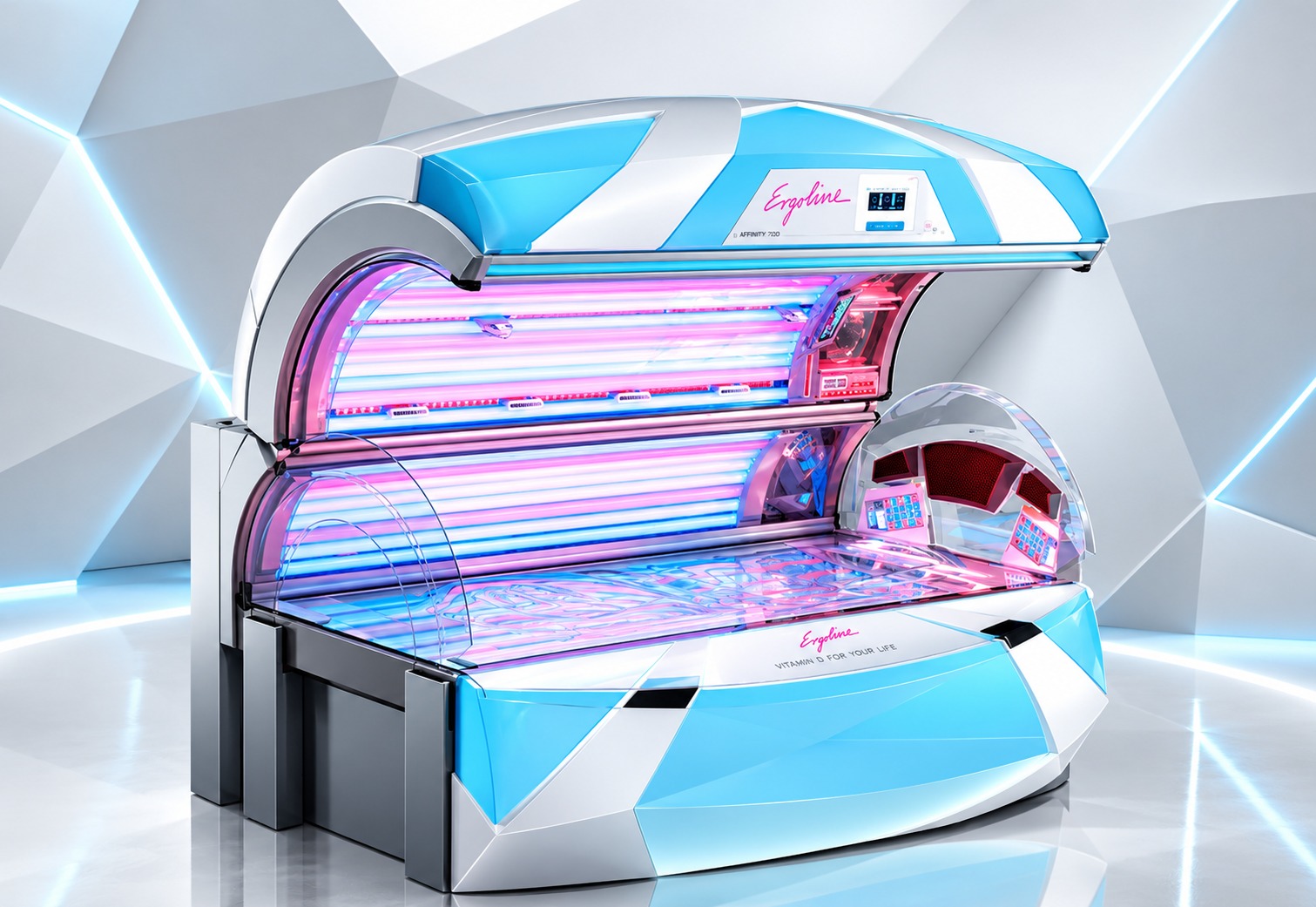 Łóżko opalające Ergoline Prestige LightVision Spectra z czerwonym światłem LED